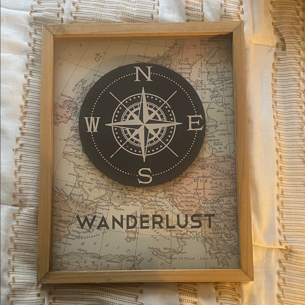 Wanderlust Compass Wall Art
